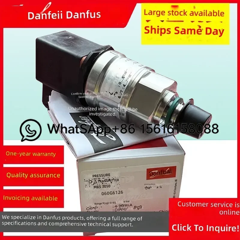 Danfoss MBS3050 Pressure Transmitter 060G1401 060G1408 060G1409 060G6126 060G6645 060G6631 Industrial Sensor Gauge