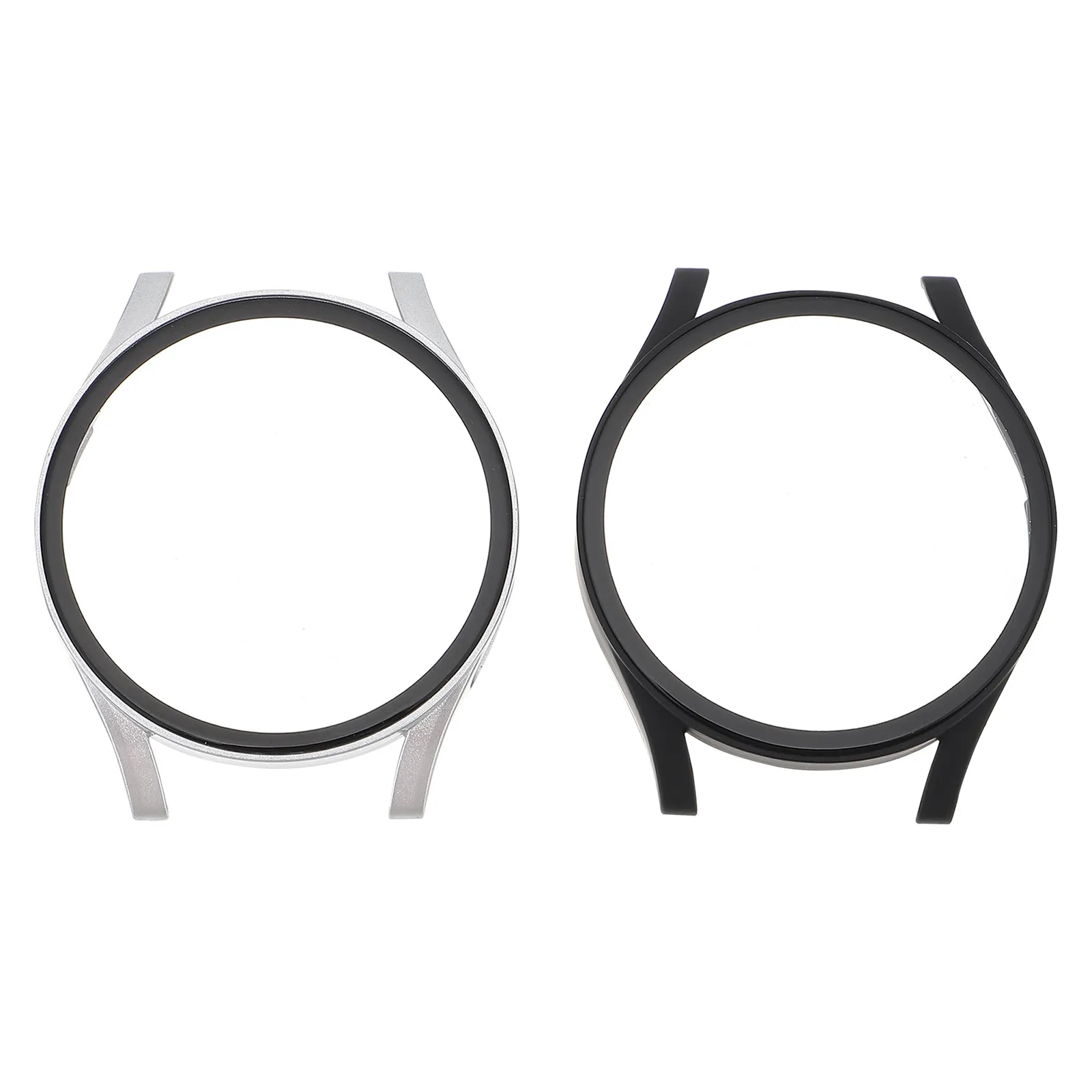 

2Pcs Stylish Watch Case Full Protective Shell High-Hardness Anti-Scratch Smartwatch Frame Cover Fashionable Slim Fit for Daily