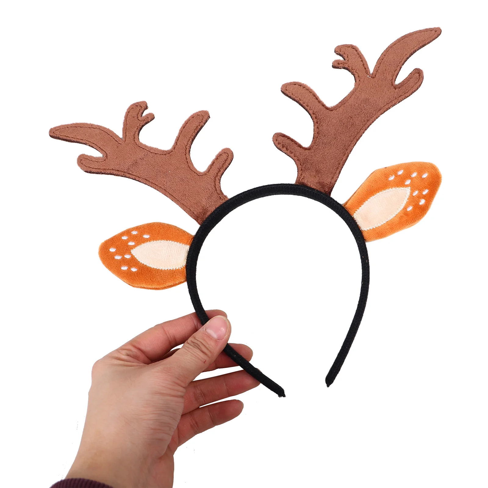 1Set Nette Deer Geweih Stirnband Kleid Schwanz Set Perfekte Party Cosplay Halloween Tier Kostüm Kit Tier Ohren Stirnband