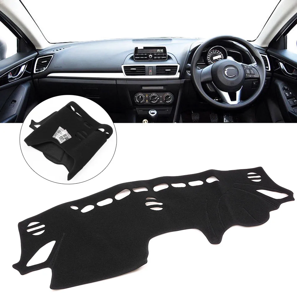 Car Dashboard Cover Protection Fitting Accessories For MAZDA 3 Axela BM 2014 2015 2016 (RIGHT-HAND DRIVE MODEL)