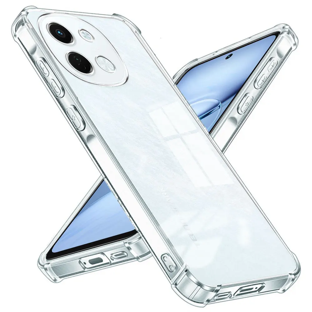 Чехол для телефона Tecno Spark 30 Pro KL7, прозрачный противоударный чехол с подушкой безопасности, мягкая силиконовая задняя крышка Tecno Spark 30 4G 5G KL6 KL8 Funda