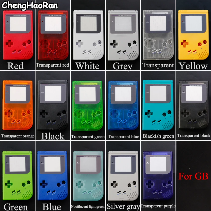 

ChengHaoRan For GB Classic Game Replacement Case Plastic Shell Cover for GB Console housing For GB Case