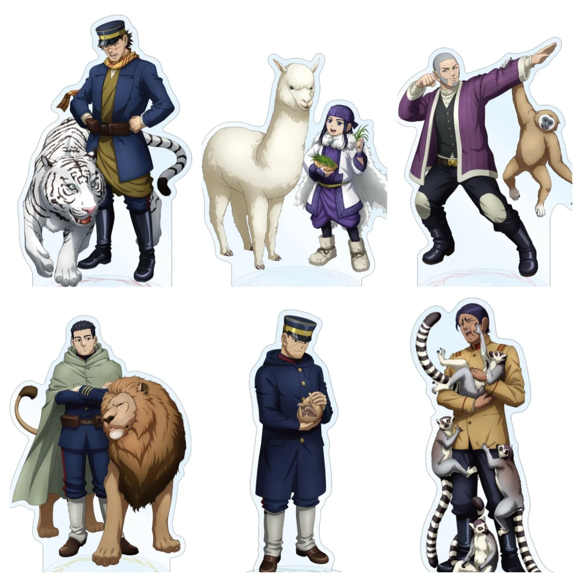 Anime Golden Kamuy Decoration Originality Desk Figure Display Cosplay Characters Accessories New Collection Acrylic Stand Model