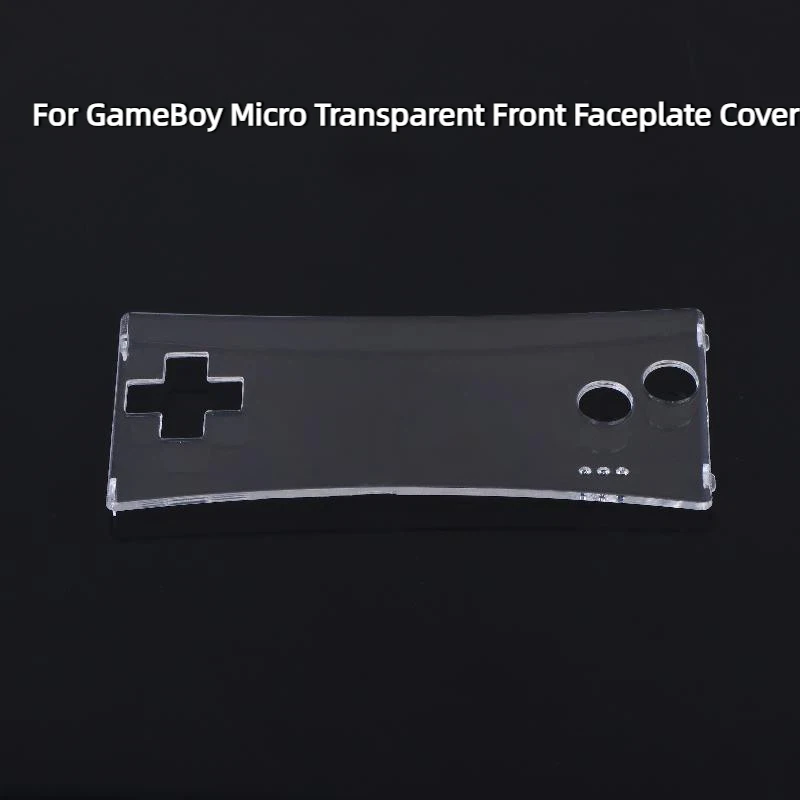 For GBM System Front Shell Case & Protective Film Accessories For Gameboy Micro Transparent Clear Front Faceplate Cover