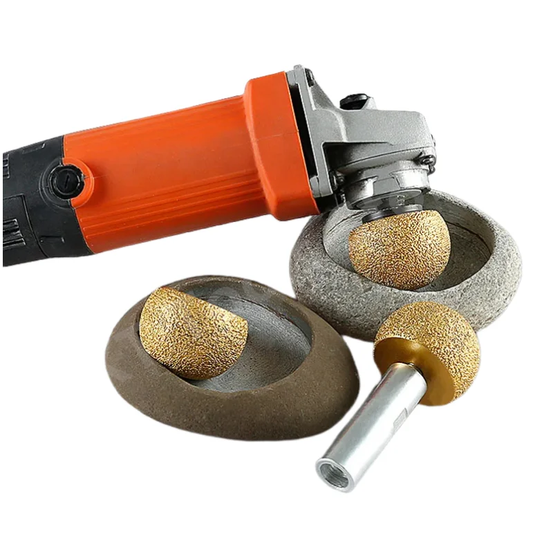 Brazing Diamond Mushroom Head Polishing Cone Head Pebble Cobblestone Marble Abrasive Tools Inner Circle Flower Pot Arc Grinding