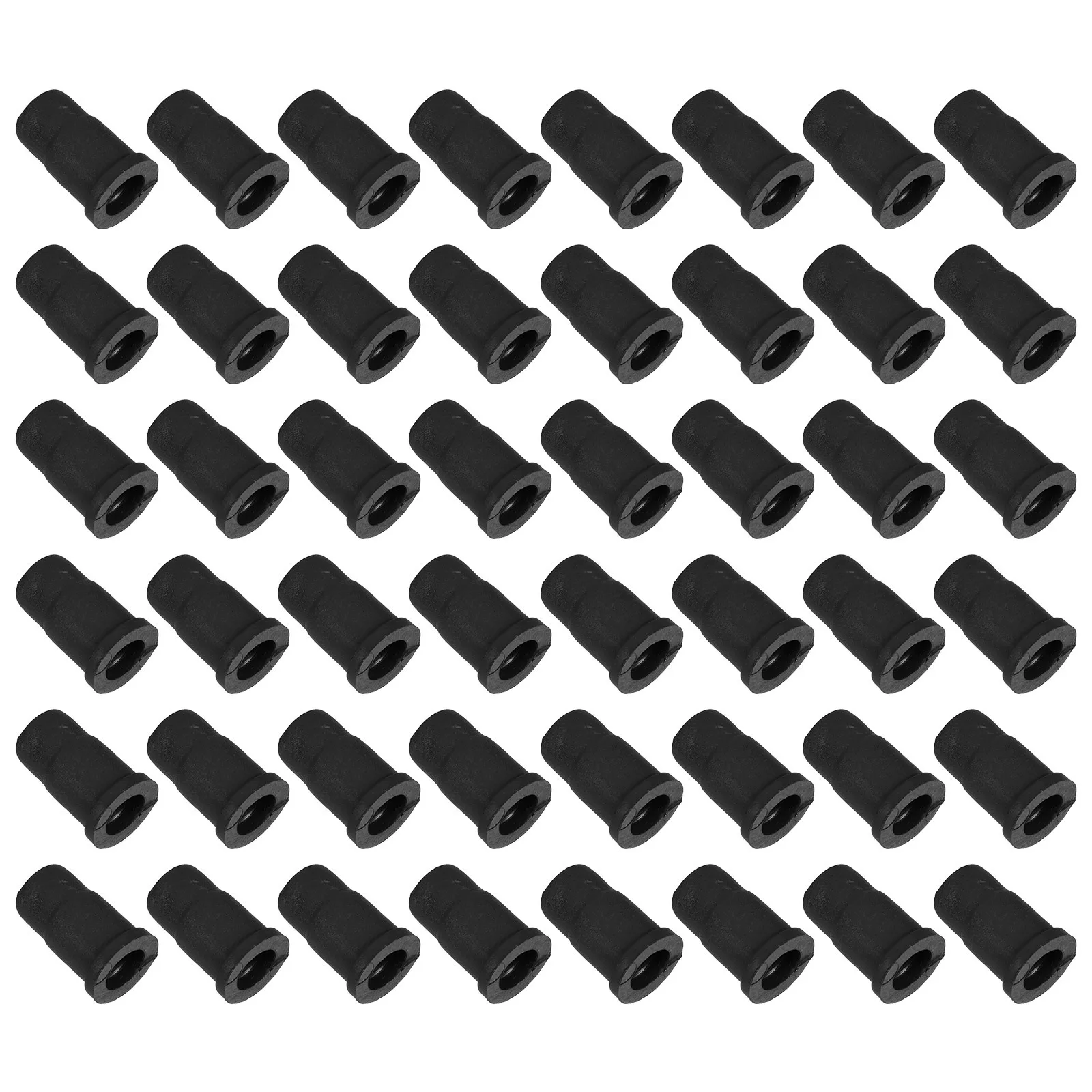 

50Pcs Black Nylon Socket Covers Chair Rod Protectors for Office Rolling Chair Wheel Caps Durable Wear Resistant Caster Stem