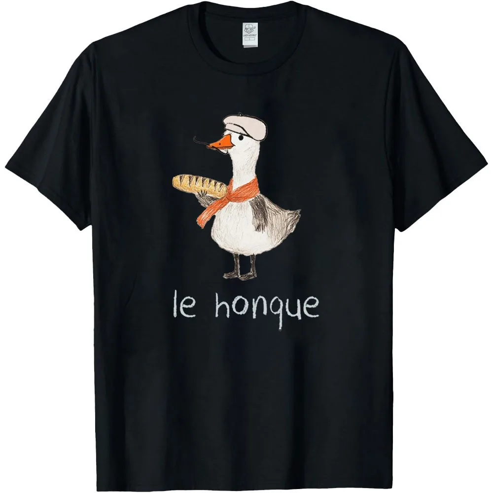 

French Goose Shirt. Le Honque Funny T-shirt Gift Silly France Trip Vacation Present For Animal Duck Bird Geese Meme Lover