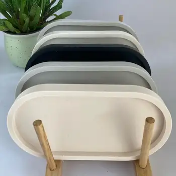 Silikonová forma na úložný box ze sádry, DIY cementová aromaterapie, sádrový tác, silikonová forma na úložný box 10 nejlepší prodej silikonové formy na sádru - №9