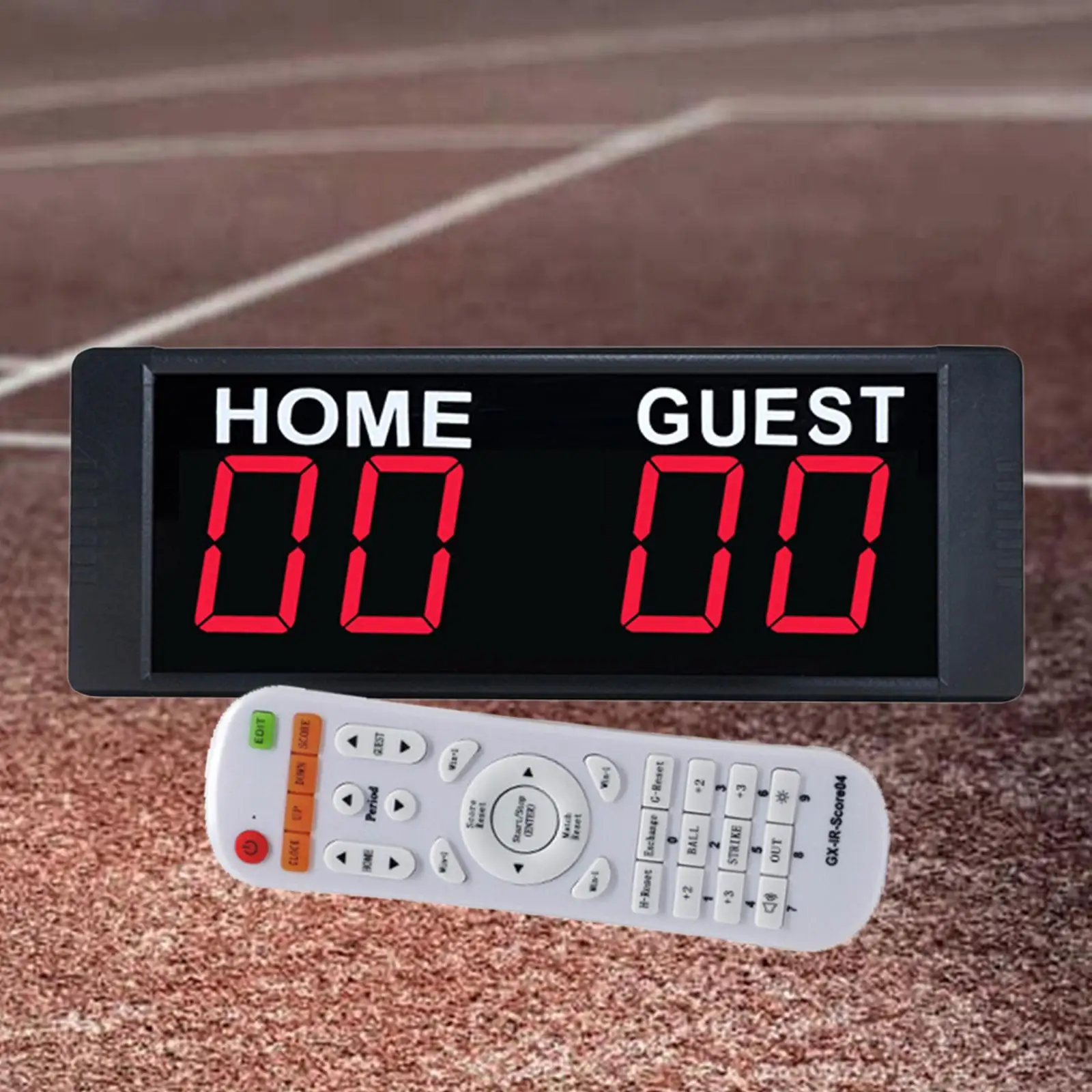 Portable Electronic Scoreboard Multiple Functions Wall Mount Bright LED Display