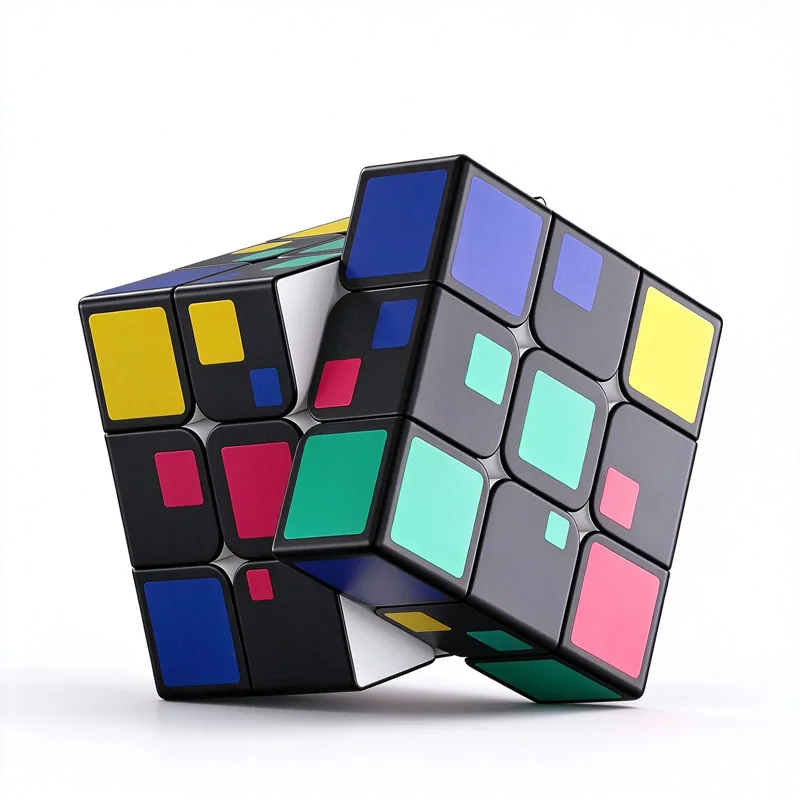 NEW Code Pattern Magic Cube 3x3x3 Smooth Turning Speed Cubes UV Painting Colors Educational Problem Solving Puzzles Kids Adults
