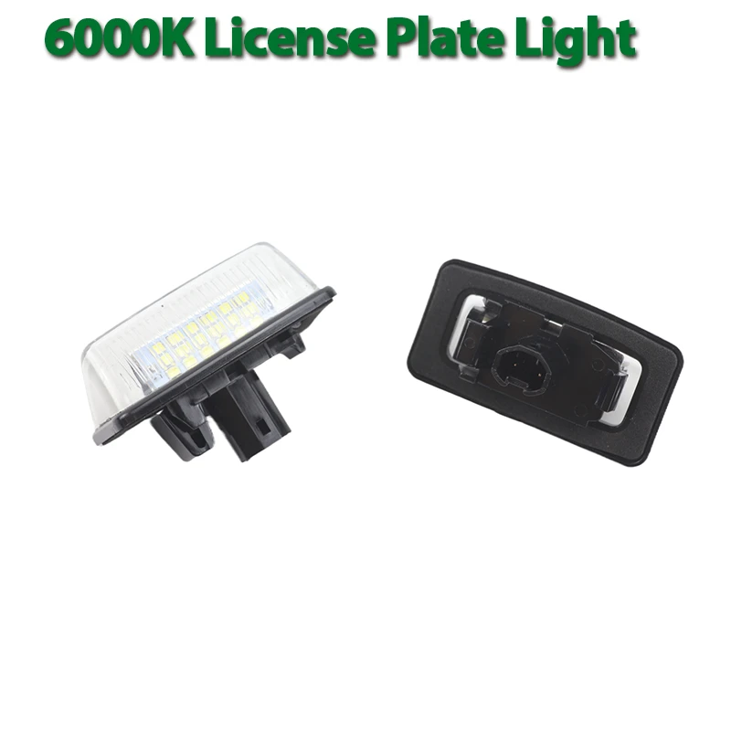 2x Rear LED SMD License Number Plate Lamp 6000K For Toyota Alphard Wish Noah Voxy Estima Caldina Corolla Crown Majesta Previa