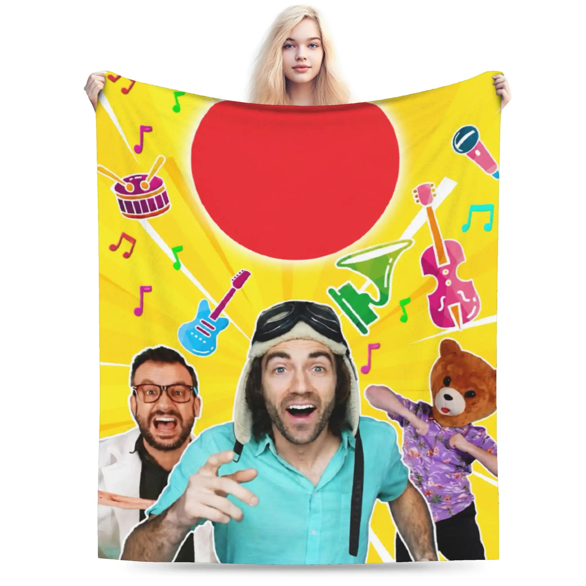 Dannys Go  Throw Blanket for Couch  Fuzzy Soft Plush Blanket 50x60 Inches Multiple Sizes Bedspread for All Seasons
