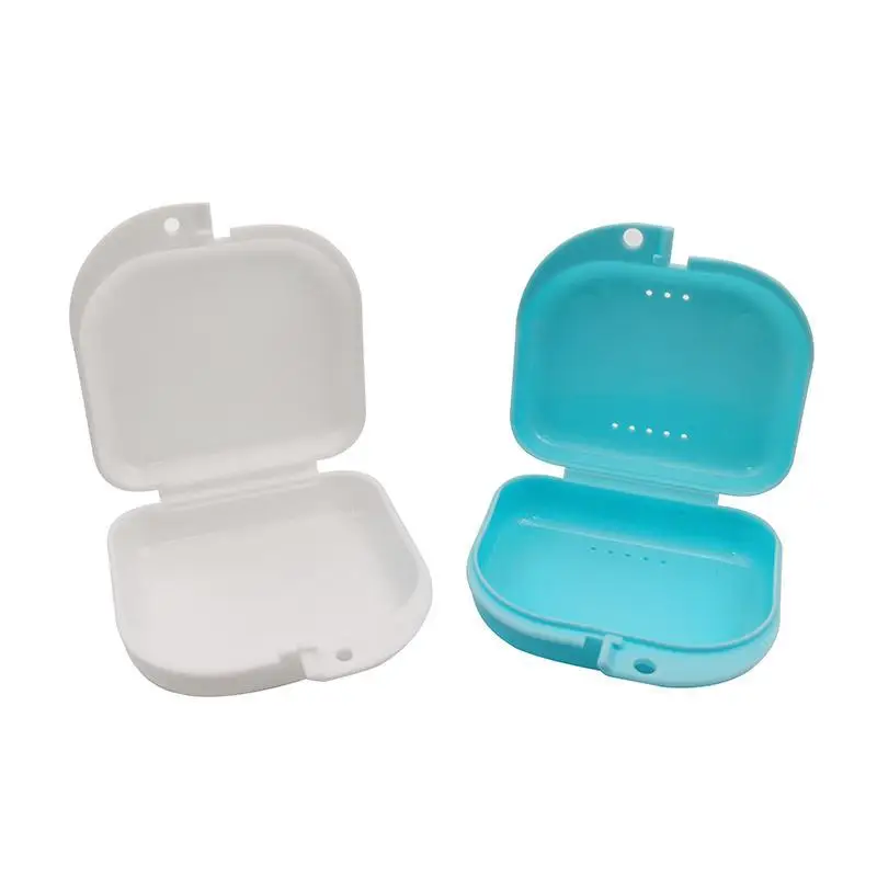 New Dental Denture Braces Boxes Mouth Guard Oral Hygiene Organizer Container Orthodontic Case Fake Teeth Box