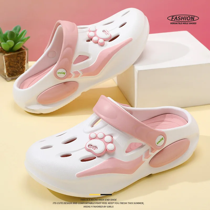 

Ladies' Barefoot Shoes, Anti Slip and Height Increasing Outdoor Slippers, Wear Resistant Thick Soled Sandals for Summer Outwear
