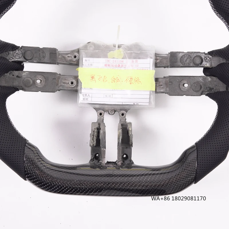 ل-عجلة القيادة من ألياف الكربون اليعسوب W219 W204 W213 W205 CLS C257 C 300d CLA 250 W117 W209 C117 #3