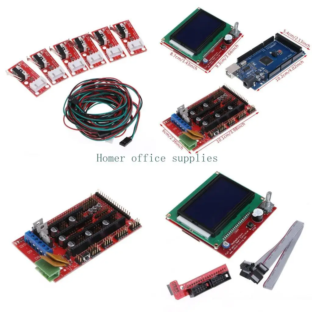 

K43B Printer 2560 R3+Ramps 1.4 Controller+LCD 12864+5 A4988 Steepper D