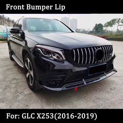 Front Bumper Lip Body Kit Spoiler Splitters Diffuser Trim For Mercedes Benz GLC X253 C253 Coupe GLC200 GLC260 GLC300 2016-2019