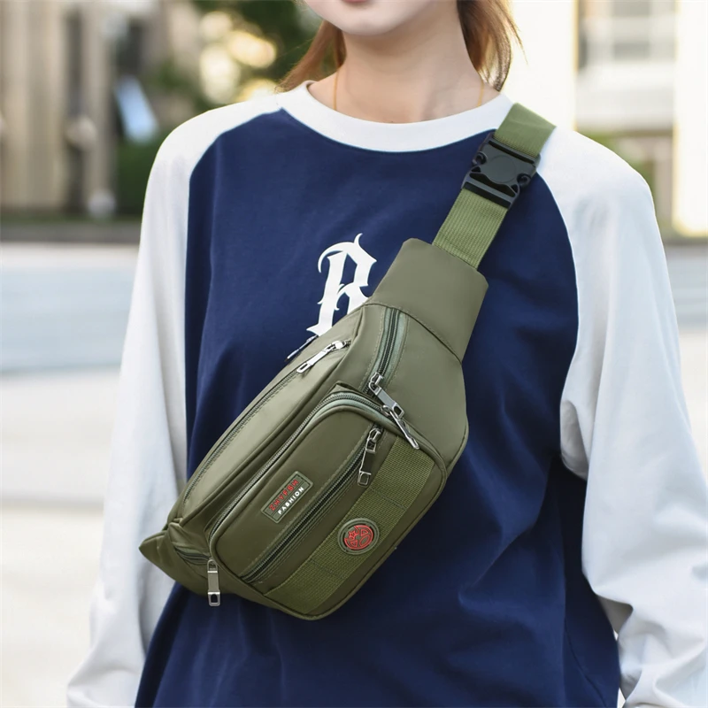 Unisex Multifunktionale Hüfttasche Große Kapazität Wasserdicht Oxford Business Pack Trendige Umhängetasche Brusttasche für Reisen Arbeit – Detail 5