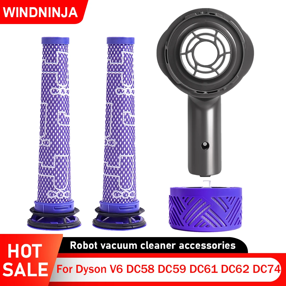 Kit de filtro HEPA trasero para cubierta de motor, piezas para aspiradora Dyson V6 DC58 DC59 DC61 DC62 DC74
