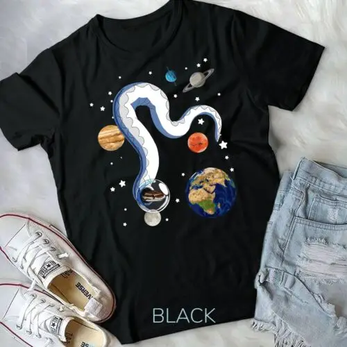 Funny Snake Astronaut In Space Ball Python Unisex T-shirt