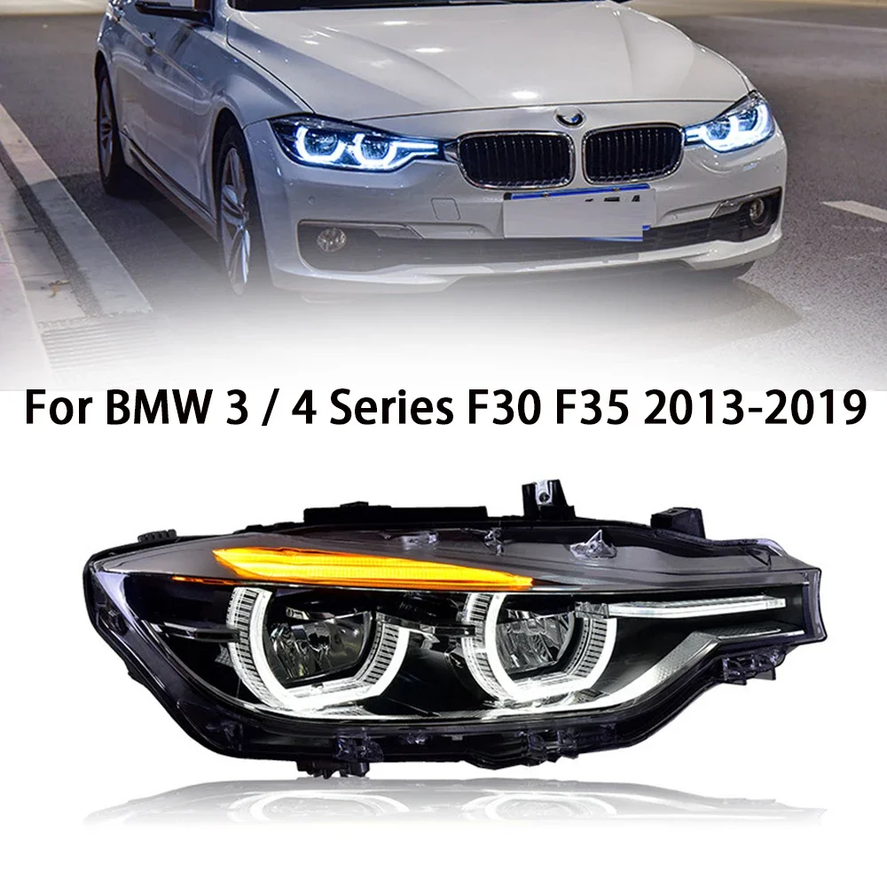 

Car Accessories Head Lamp for BMW F30 F35 320i 328i 335i 3 Series 2012-2019 DRL Amber Turn Signal Lights