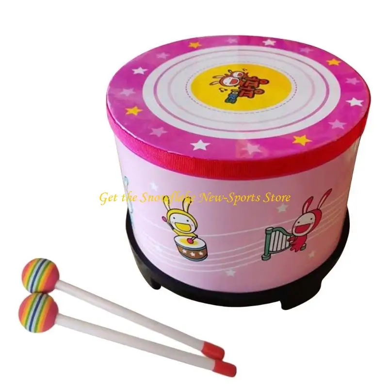 

E56d Kids Hand Darm Delm Дошкольная игрушечная игрушка барабан Orff Tambourine Rhythm Drum Drum