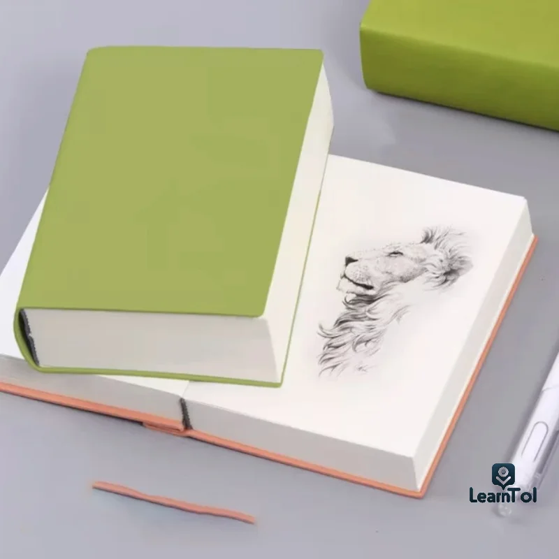 Mode Weiche PU Leder Notebook Minimalistischen Business Notebook Tragbare Verdickte Notebook Büro Liefert Student Schreibwaren