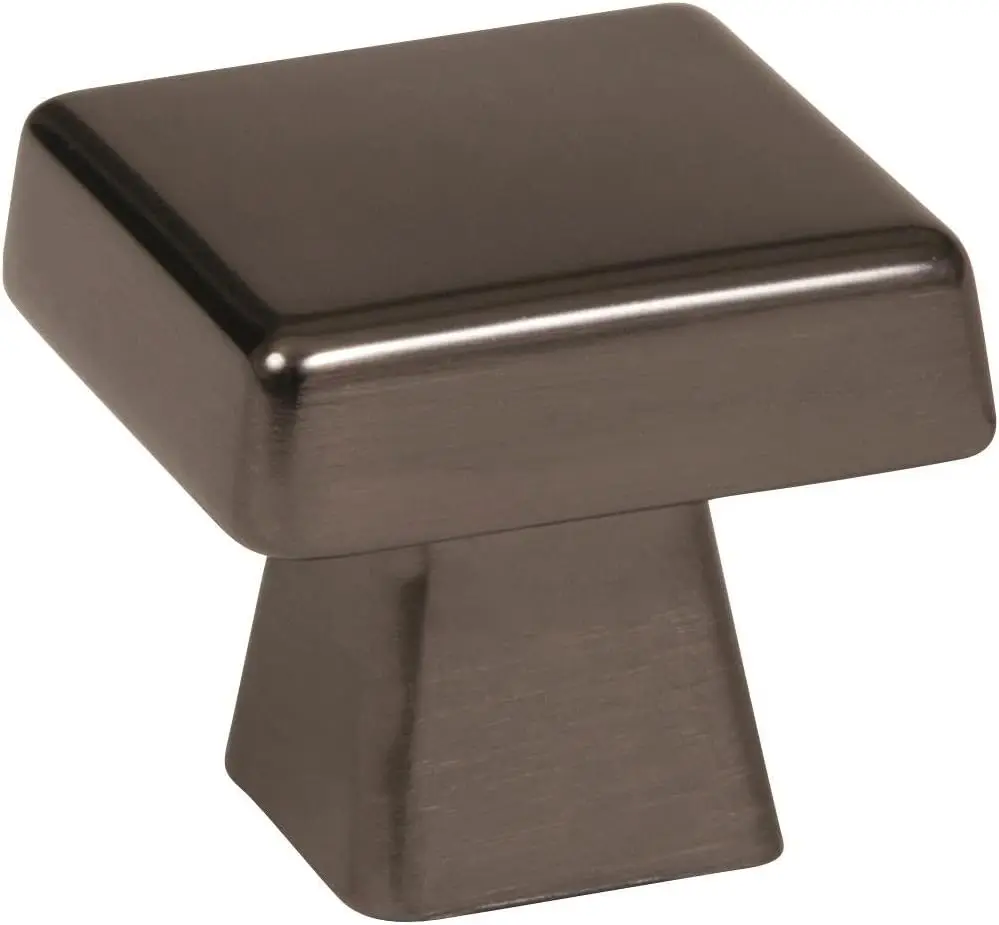 Amerock | Cabinet Knob | Gunmetal | 1-3/16 inch (30 mm) Length | Blackrock | 1 Pack | Drawer Knob | Cabinet Hardware