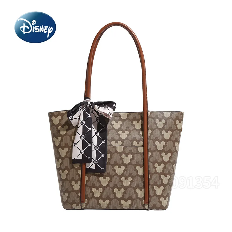 Disney Mickey New Women's Handbag Print Fashion Women's Shoulder Bag Large Capacity Travel Casual Women's Tote Bag High Quality