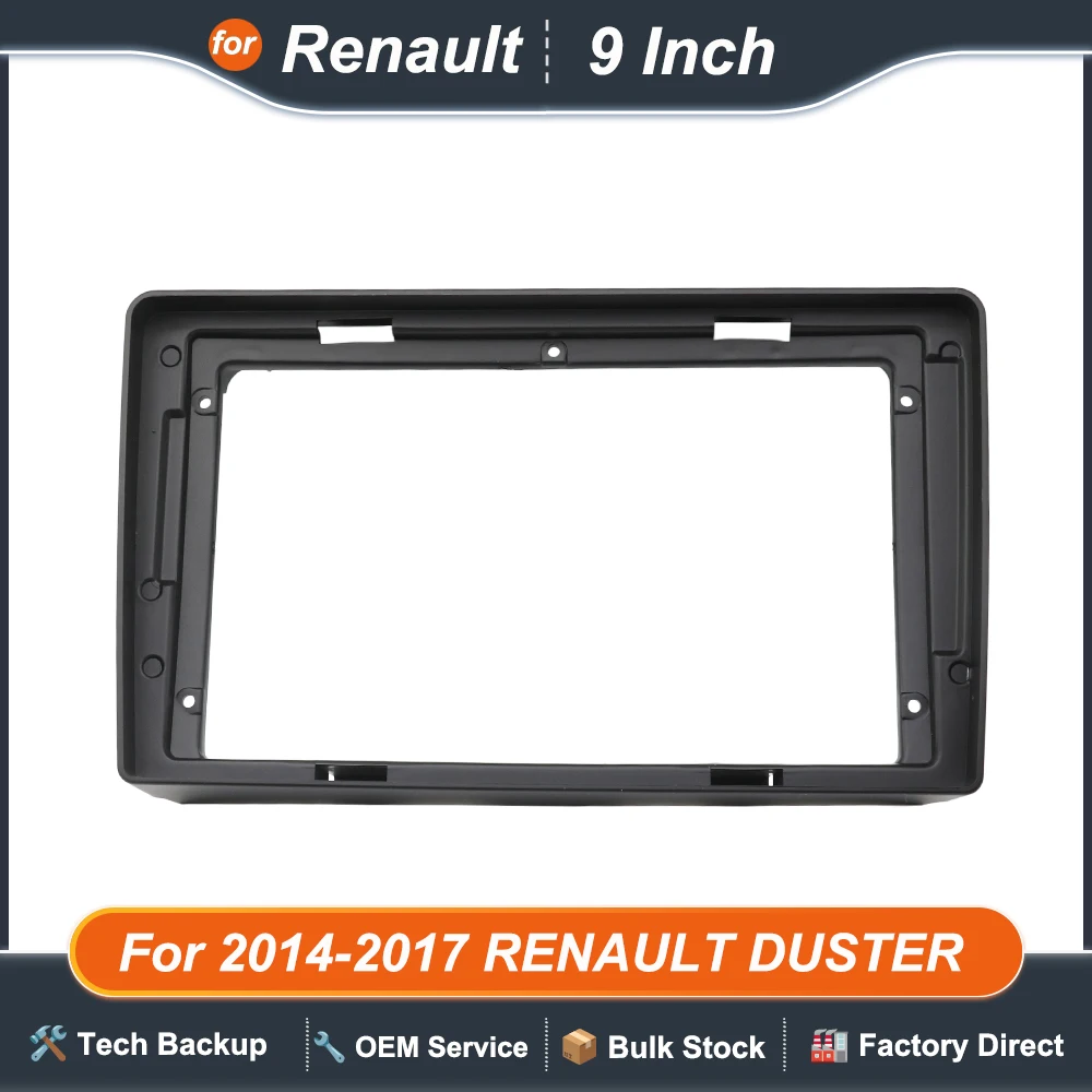 For 2014-2017 RENAULT DUSTER 9 INCH Car dvd radio Android Host speaker decoder MP3 MP5 fascia audio multimedia fasica frame