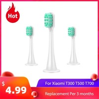 Replacement Brush Heads For xiaomi Mijia T300/T500/T700 Sonic Electric Toothbrush Soft Bristle Nozzles with Caps Sealed Package