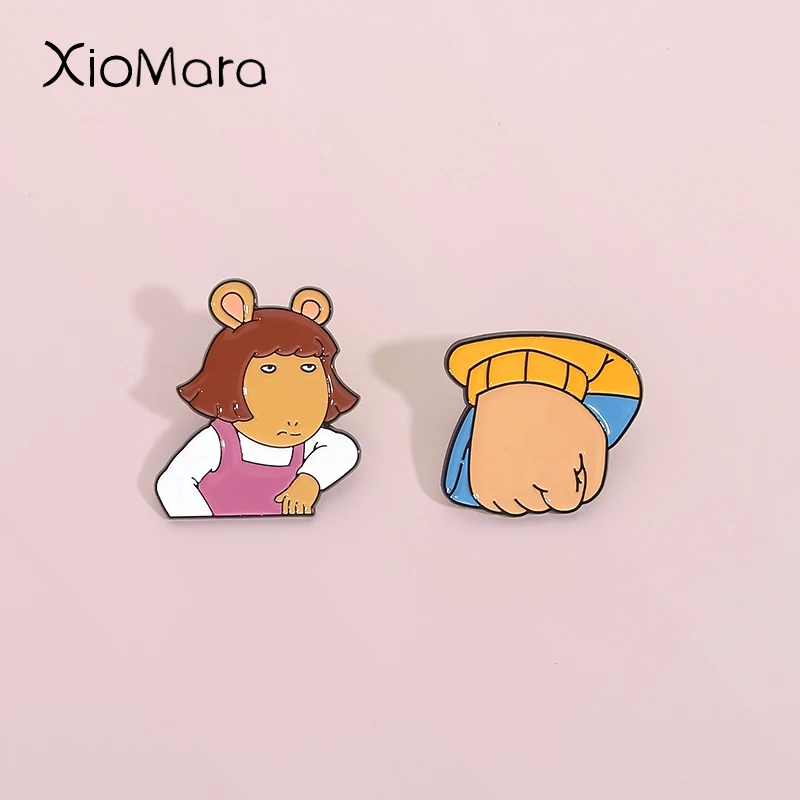 Cartoon TV Anime Series Enamel Pins Children's Book Brooches Lapel Badges Friendship Nostalgia Jewelry Gift With For Kid Friend