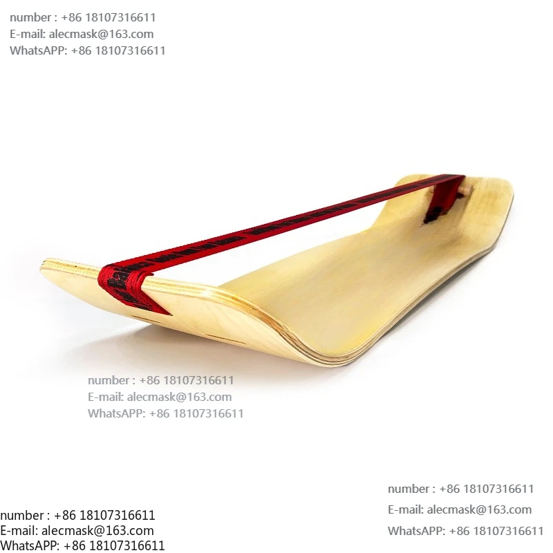 

Flattening with Yoga Balance Board Pilates Fitness Exercise Weaving with Surf Simulation Ski Training Board