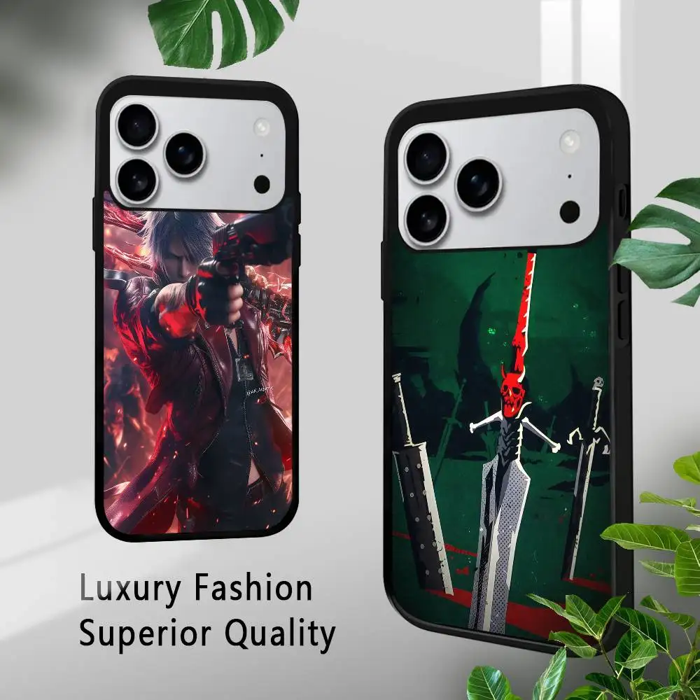 

Phone Case D-Devil May Cry Game For iPhone 17 16 15 14 13 12 11 Pro Xs Max Mini Plus Celulares Hard Funda