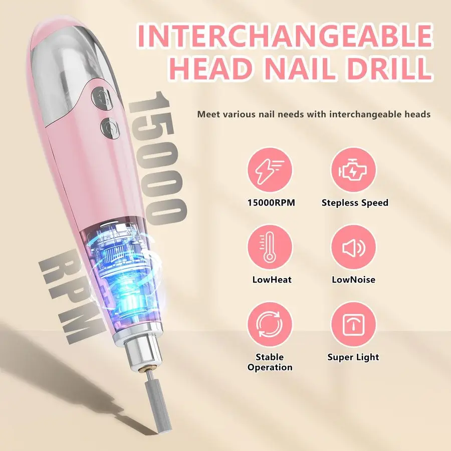 Kit elétrico da broca do prego do coletor de poeira, coletor de poeira do ventilador do prego do vácuo com pano de filtro reutilizável, máquina portátil da broca do prego k