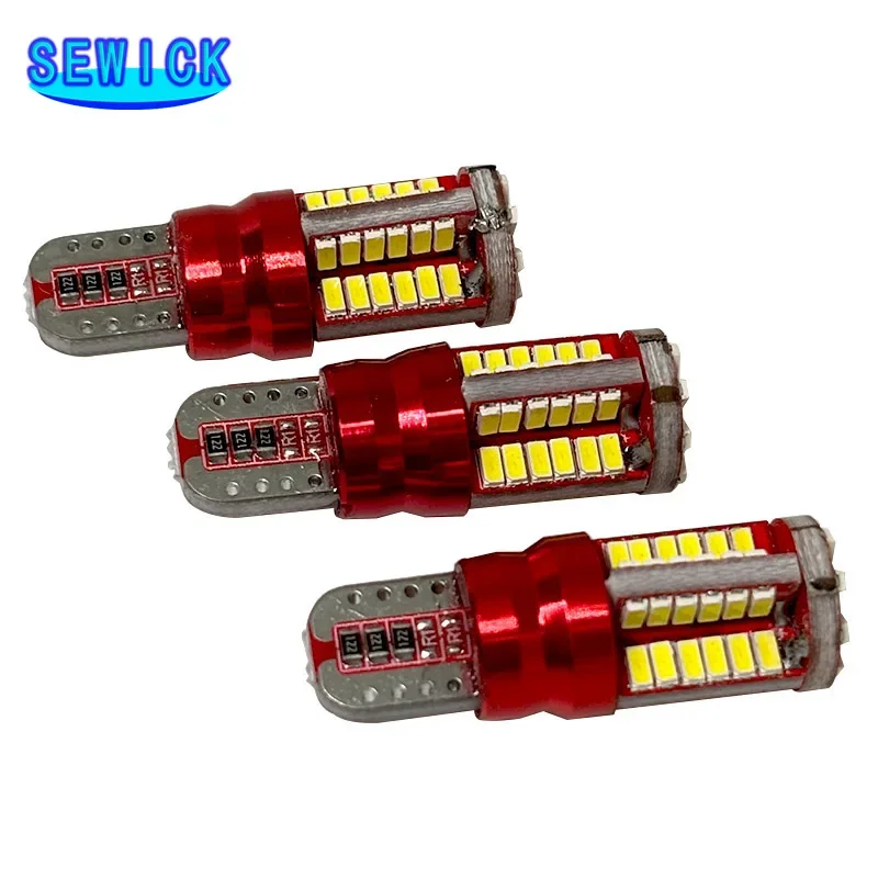 100Pcs Promotion Car Styling T10 W5W LED Bulb Car Lights 57SMD 12V Auto Lamp 5W5 3014 Lights Marker Light Parking Lamp