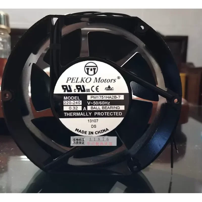 for Pelco PM1751HA2B-7 17cm 17251 220-240V 0.32A Seven-blade Large Air Volume Fan
