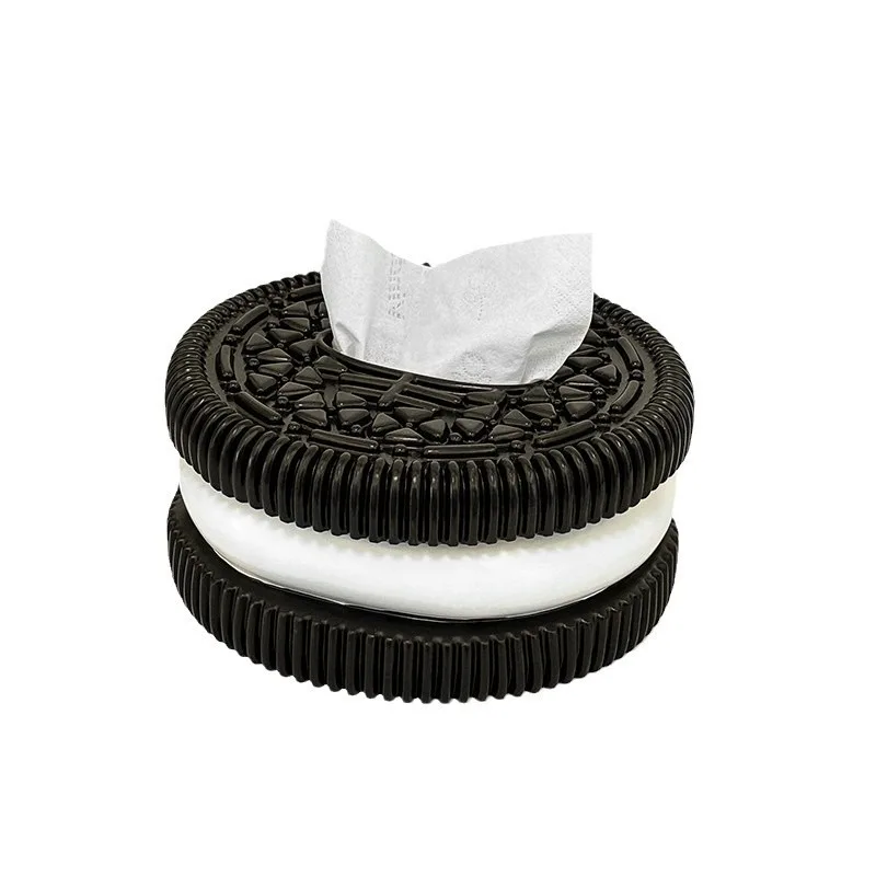 1pc Creative Biscuit Paper Box Home Living Room Bedroom Desktop Touch Tissue Box Living Room Desktop Home Decoration
