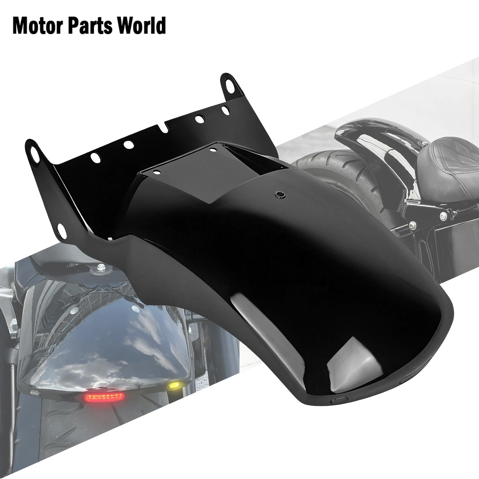 

Motorcycle Rear Fender Mudguard Guard Cover For Harley Softail Fat Boy Street Bob Low Rider Slim FLSL Deluxe Heritage 2008-2017
