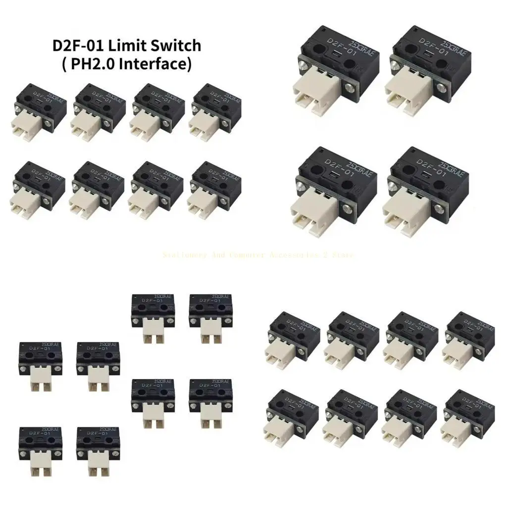 

D2F-01 3D Printing Limit Switches with PH2.0 Interfaces ERCF V2 Endstop ABS 3D Printer Parts