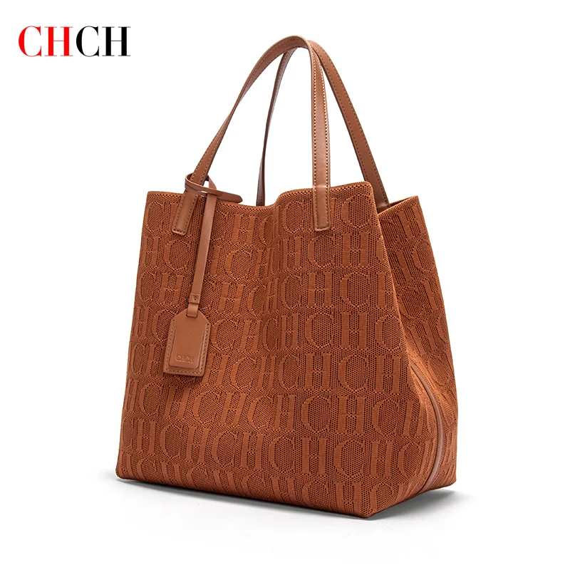 CHCH Women's Handbag New Black Simple and Environmentally Bag Casual Tote Bag Mommy Shopping Bag