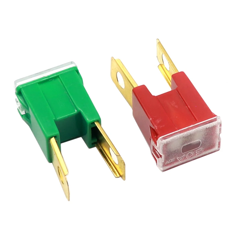 【5-2PCS】Automotive Car truck van square Fuse long feet male Fuse 20A 30A 40A 50A 60A 70A 80A 90A 100A 120A