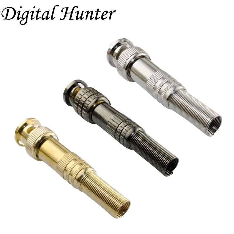 2Pc Twist Veer Rg59/Rg6 Coaxiale Bnc Mannelijke Connector Jack Plug Voor Cctv Camera