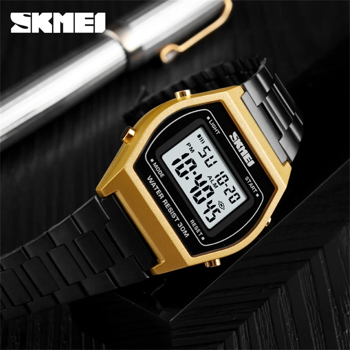 

SKMEI спортивные часы с будильником, цифровые наручные часы для мужчин и женщин, модные часы, деловые классические электронные часы Relogio Masculino