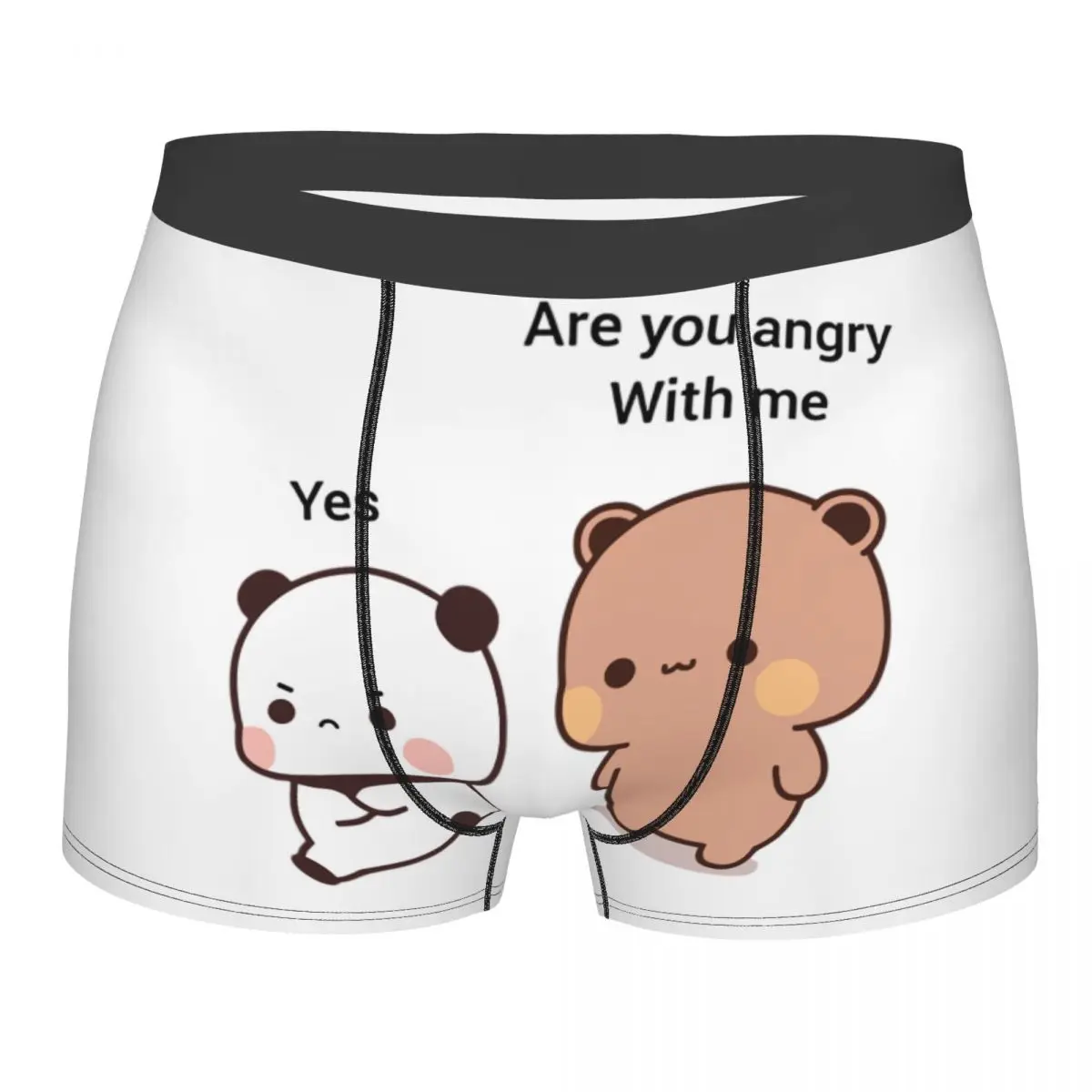 

Custom Panda Bear And Brownie BUBU DUDU Couple Underwear Men Stretch Boxer Briefs