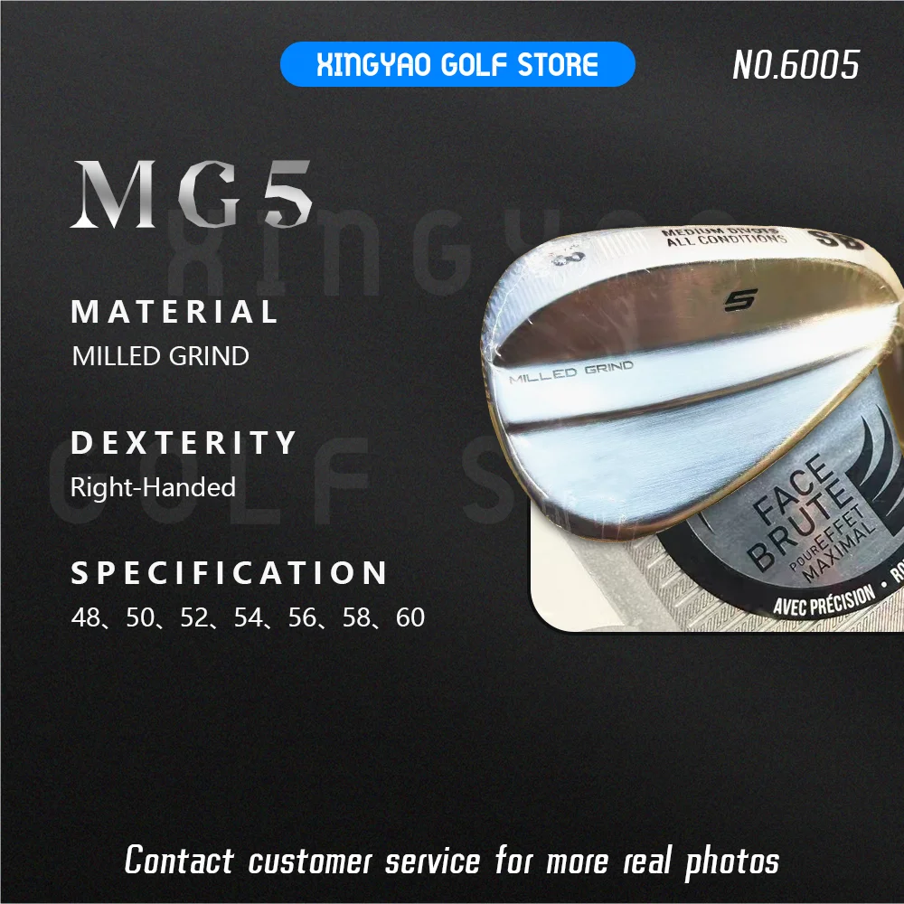 6005 Golf Clubs MG5 Wedges MILLED GRIND 5 Standard Bounce Silver or Black Wedges 48/50/52/54/56/58/60 with headcovers