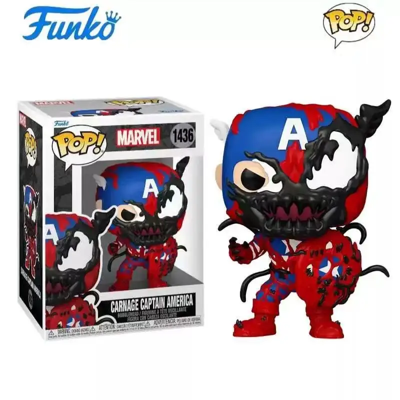 Marvel Series Carnage Captain America Miles Morales Iron Spider Figure Doll Model Funko Pop Collectible Limited Edition Gift Toy - Image 7