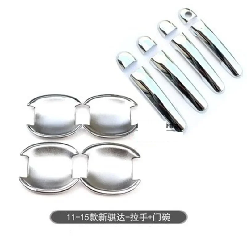 Car-styling for Nissan TIIDA 2011-2015 ABS Chrome Door Handle Bowl Door handle Protective covering Cover Trim