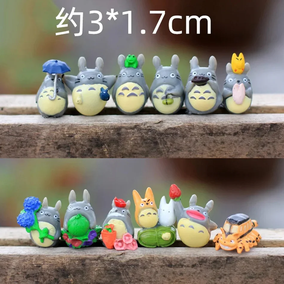 ฟิกเกอร์อนิเมะโทโทโร่ ชุด 12 ชิ้น ของเล่นจิ๋วสำหรับตกแต่งสวน ทำจากพีวีซี น่ารัก เหมาะสำหรับเด็ก เป็นของขวัญวันเกิด