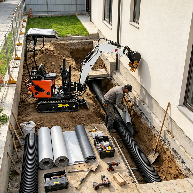 Compact Tracked Excavator Hydraulic Mini Digger Equipment for Landscaping Agriculture Utility and Foundation Projects